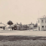 The Corner of Duke and Empire Street, now Central Court, Cambridge NZ