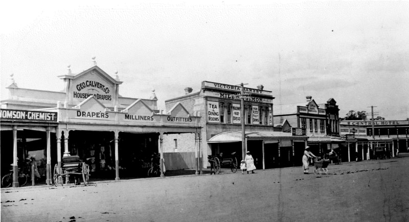 Victoria Street in the 1900s, Cambridge NZ