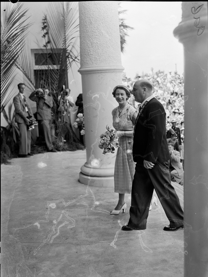 Queen Elizabeth II at Cambridge Town Hall, 1950s