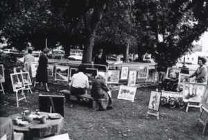 Art Show in Victoria Square, Cambridge, 1969