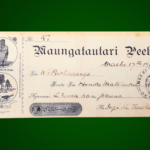 Cheque from Maungatautari Peeke (Bank)