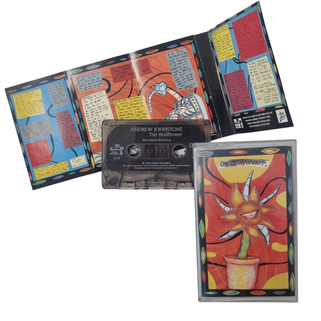 Wallfower Audio Tape with illustrations for inside cover