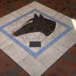 Mosaic of horse called Eight Carat